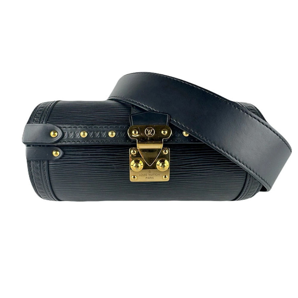 Louis Vuitton Shoulder Bag Epi Papillon Trunk Leather Noir Black